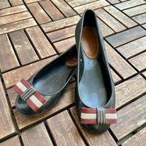 Bally rubber ballerina flats